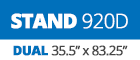 35.5" x 60.5" to 83.25"